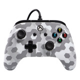 Controle Powera Enhanced Wired Para Xbox One Cinza Camuflado
