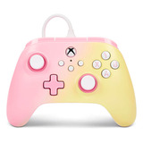 Controle Powera Enhanced Wired Para Xbox One Rosa E Amarelo