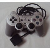 Controle Prata Silver Para Ps 2 Funcionando Leia Descrição