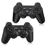 Controle PS3 Sem Fio Pacote Com 2 Com 2 Cabos De Carregamento Compatível Com Playstation 3 Preto