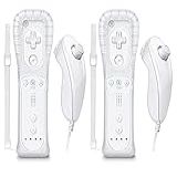 Controle Remoto Burcica E Nunchuck Para Wii Wii U Branco E Branco 