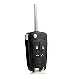 Controle Remoto De Entrada Sem Chave De Substituição Com 5 Botões Para Chevy Camaro Malibu Sonic Equinox Impala Cruze GMC Terrain Buick Allure Lacrosse Regal Verano Encore- Chaveiro De Carro FCC-