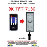 Controle Remoto Para Dvd Automotivo Bak Tft 7130 Fbt 967