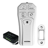 Controle Remoto Para Ventilador De Teto E Lâmpada Pt 355 Branco Protection Compatível Com Alexa