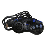 Controle Sega Saturn Joystick Interact Eclipse Pad 6 Botões
