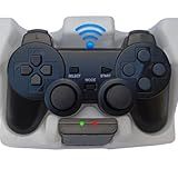 Controle Sem Fio Bluetooth Para Play2 Play1 E PX- Joystick Comptaivel Com Ps1 Ps2 E PX Manete Bluetooth Wireless Analógico Preto