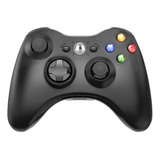 Controle Sem Fio Joystick Wireless Compatível Xbox 360 Cor Preto