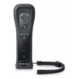 Controle Sem Fio Para Nintendo Wii E Wii U Preto