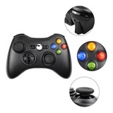 Controle Xbox 360 S Fio 2 Em 1 Joystick Slim Computador Cor Preto