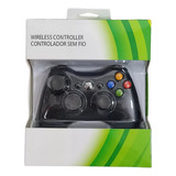 Controle Xbox 360 Sem Fio Preto Feir Novo Pronta Entrega