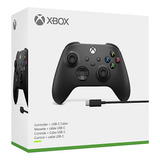 Controle Xbox Series S X Original Microsoft Carbon Black Cabo Usb C