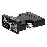 Conversor Adaptador VGA Para HDMI Com áudio Conversor HDMI Para VGA Adaptador De Cabo De áudio HD Fêmea Para Macho Para Computador Laptop Projetor TV Preto 