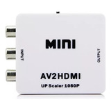Conversor Áudio E Vídeo Rca Para Hdmi Av2hdmi Barato