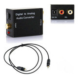 Conversor Áudio Óptico Digital Coaxial Rca