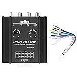 Conversor De áudio Estéreo De Carro Alto Baixo Conversor De Impedância De áudio De 4 Canais De 12 V E 4 Canais De Alta Para Baixa Linha Filtro De Frequência De Alto Falante De Rádio Estéreo Para Carro