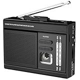 Conversor De Gravador De Cassete Com Rádio AM FM- Alto-falante Embutido- Cassete Para MP3 Via Cartão SD- Gravador De Fita Cassete Portátil Suporta Microfone Externo Com Conector De Fone De Ouvido De