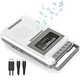 Conversor De Gravador De Cassete Grava Em Cassetes USB Cartão SD Via Microfone Cassete Portátil Para Música MP3 Via U Disk Cartão SD Ou PC Leitor De Fita Cassete Com Conector De Fone De Ouvido 