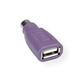 Conversor De Teclado USB Tipo A -fêmea- Para PS-2 -macho- -roxo-