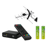 Conversor Digital De Tv Antena Externa 2 Pilhas Aaa