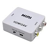 Conversor HDMI Para RCA- HDMI Para AV 720p Ou 1080p Compatível Com TV Antigas- PC- Laptop- Xbox- HDTVe E Nitendo 64