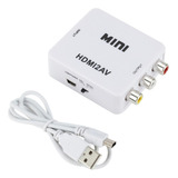 Conversor Mini Adaptador De Hdmi P Video 3 Rca Av