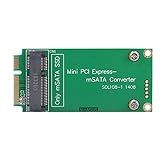 Conversor MSATA SSD MSATA Para Mini PCI Express SATA SSD Riser Card Extender Adaptador Conversor Para ASUS EEE PC 1000