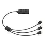 Conversor Rgb 5v Para 12v Hub De Transferência Rgb 3pin Para