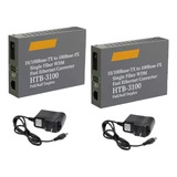 Conversores De Mídia De Fibra Htb 3100a b 25km 1 Para Usb