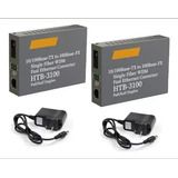 Conversores De Mídia Fibra Htb 3100a b 25km 1 Par A
