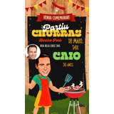 Convite Digital Caricatura Churrasco Envie Por Whatsapp.