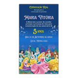 Convite Digital Princesas Disney