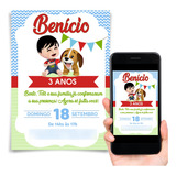 Convite Digital Tradicional Vários Temas