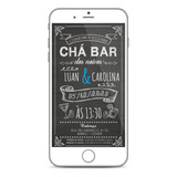 Convite Virtual Chá Bar