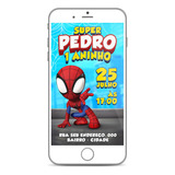 Convite Virtual Homem Aranha Spidey