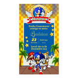 Convite Virtual Sonic (modelos Nas Fotos)