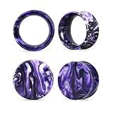 COOEAR Alargadores De Orelha Alargadores Para Orelha Alargadores Duplos Alargadores Alargadores Duplos 2 Pares De Brincos De Acrílico Coloridos 00g 10mm Acrílico Arenito
