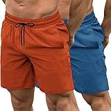 COOFANDY Pacote Com 2 Shorts Masculinos