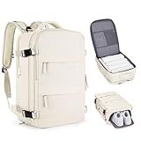 Coofay Casual Ou Versátil Bege A Large Mochilas De Viagem