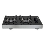 Cooktop 2q Win Flat Sobrepor Acend Manual Vidro Preto