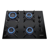 Cooktop 4 Bocas A Gás Itatiaia Electra Glass Preto Bivolt