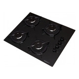 Cooktop 4 Bocas Com Vidro Preto