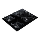 Cooktop 4 Bocas Gás Brastemp Bdd61ae Cor Preto 127v 220v