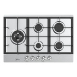 Cooktop 5 Bocas a Gás inox com Mega Chama Midea Cor Cinza 110v 220v