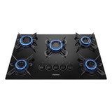 Cooktop 5 Bocas À Gás Itatiaia Electra Vidro Preto Bivolt