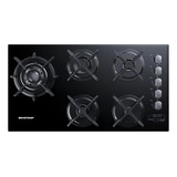 Cooktop 5 Bocas Brastemp Com Quadrichama E Timer Touch B Cor Preto 110v 220v