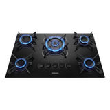 Cooktop 5 Bocas Itatiaia Electra Tripla Gás Preto Bivolt