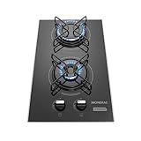 Cooktop A Gás- 2 Bocas- Mondial- Preto-Inox- Bivolt - CTG-04