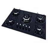 Cooktop A Gás 5 Bocas Mondial Preto Inox Bivolt CTG 03