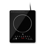 Cooktop De Indução 1 Boca Preto Com Trava De Segurança Painel Touch Screen 127v