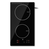Cooktop De Indução 2 Boca Preto Com Trava De Segurança Painel Touch Screen 220v